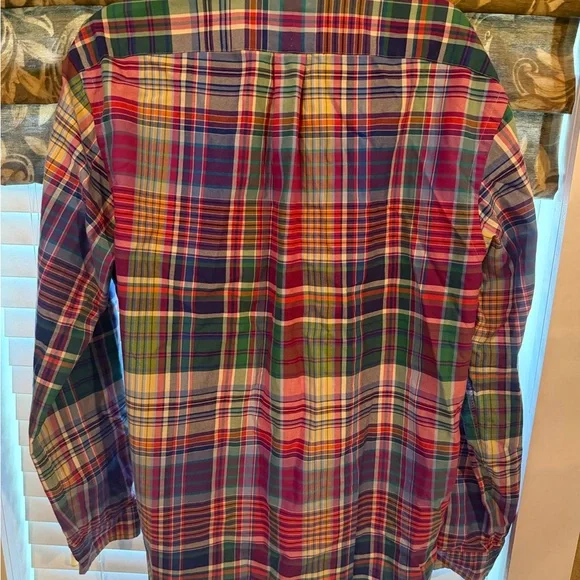 Ralph Lauren Multicolor Plaid Button-Down Shirt in Pink, Blue, Green - Picture 3 of 4